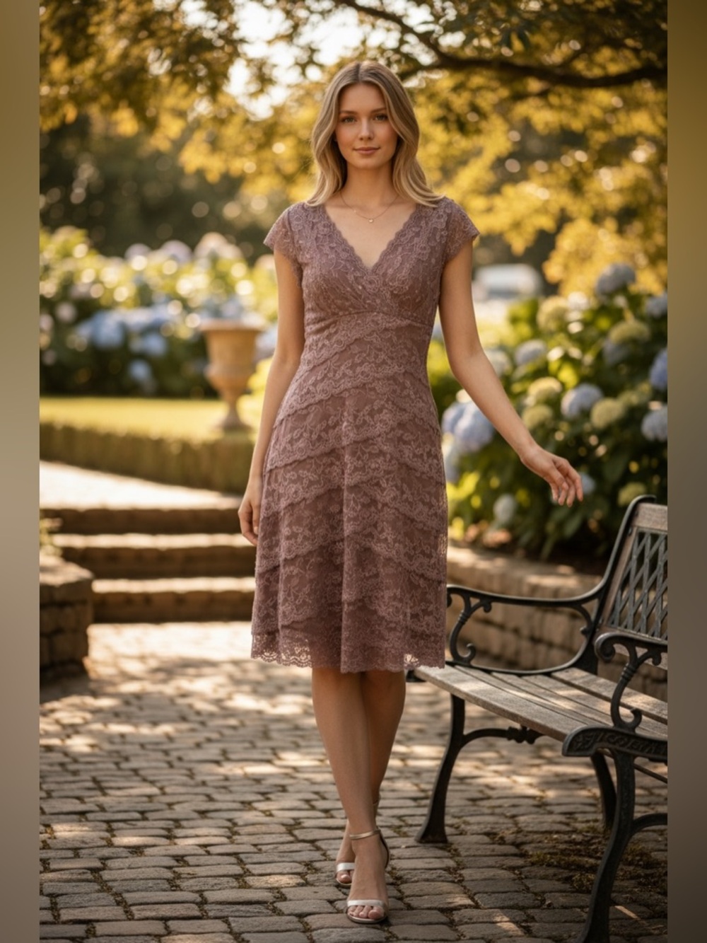 Nude Lace Dress